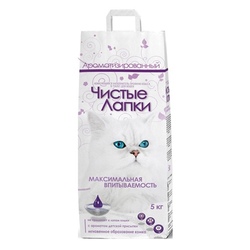 Clean Paws - Чистые лапки Наполнитель для кошек комкующийся Ароматизированный