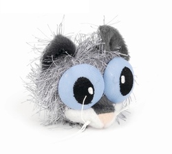 I.P.T.S. 440493 Игрушка для кошек Кошка с большими глазами, плюш 6см
