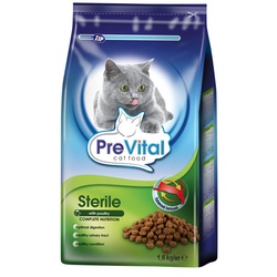 Prevital Sterile Сухой корм для взрослых стерилизованных кошек с птицей