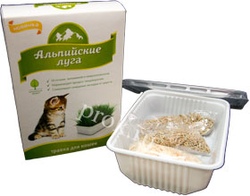Травка для проращивания для кошек Альпийские луга (лоток)*