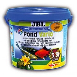 JBL Pond Vario Корм для прудовых рыб, состоящий из смеси хлопьев, палочек и рачков