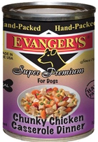 Evanger`s Hand-Packed беззерновые консервы для собак жаркое из кусочков курицы Упаковано вручную