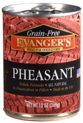 Evanger`s Grain-free Pheasant консервы для собак и кошек 100% мясо Фазана Беззерн/Кошерн