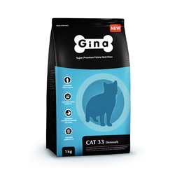 Gina Denmark Cat 33 Джина Сухой корм для активных и выставочных кошек