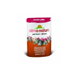 Almo Nature Rouge label пауч для кошек с Куриным филе Крабовыми палочками