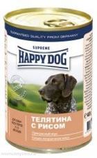 Happy Dog - Хэппи Дог консервы для собак (телятина с рисом))
