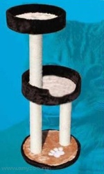 Зооник Комплекс д/кошки с двумя лежанками (однотон.мех с аппликацией) 460*500*1150