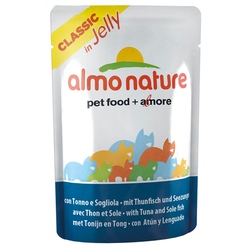 Almo Nature Classic Альмо Натюр Классик пауч для кошек Тунец и Камбала  в желе