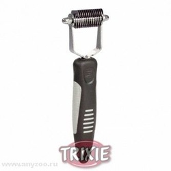 Trixiе колтунорез для кошек очень частый, пластиковая ручка  17см