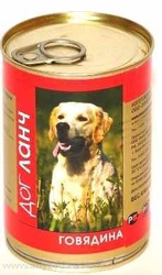 Dog Lunch - дог ланч консервы для собак говядина в желе