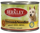 Berkley Venison & Noodles Adult Dog №12 Беркли консервы для собак Оленина с лапшой №12