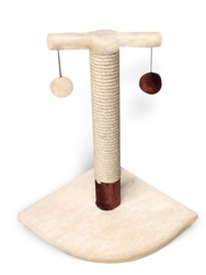 Lion Когтеточкой с двумя помпонами, сизаль, искусственный мех
