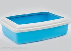 Savic туалет для кошек Oval trays large со съемным бортом 46*39*12см*