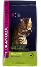 Eukanuba Hairball Control Экануба сухой корм кошек Вывод шерсти из желудка с домашней птицей