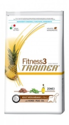 Trainer Fitness 3 Adult Medium/Maxi Horse/Peas Сухой корм для собак средних и крупных пород Конина