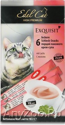 Edel Cat - Эдель Кэт Лакомство крем-суп Лосось для нормализации пищеварения