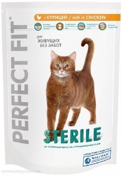 Perfect Fit Sterile сухой корм для кастрированных котов и стерилизованных кошек