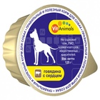 VitAnimals - ВитЭнималс  консервы для собак Говядина с сердцем ламистер