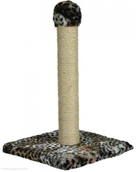 Зооник Когтеточка на подставке 55 см (цветной мех) 340*340*550