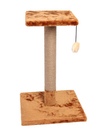 Lion Когтеточкой с полкой, сизаль, искусственный мех KD024
