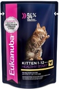 Eukanuba Cat Adult Пауч для котят с Курицей  в соусе