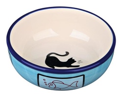 Trixie 24658 Миска керамическая для кошки Цвета:красный, синий, коричневый, зеленый