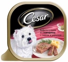 Cesar консервы для собак Бефстроганов Говядина/сыр/укроп