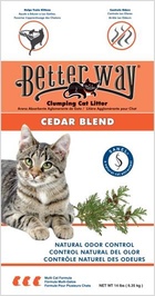 Better Way Cedar Blend Наполнитель для кошачьих туалетов, комкующийся с натуральным ароматом Кедра