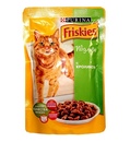 Friskies Фрискис пауч для взрослых кошек Кролик кусочки в подливе