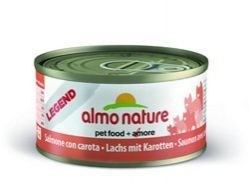 Almo Nature Legend Консервы для кошек с Лососем и Морковью 75% мяса