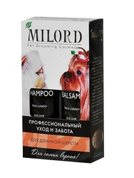 Milord Набор Шампунь +Бальзам для  собак и кошек с длинной шерстью