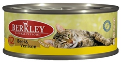 Berkley Beef & Venison Adult Cat №12 Беркли Консервы для кошек Говядина с олениной №12