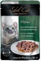 Edel Cat - Эдель Кэт консервы нежные кусочки в соусе 