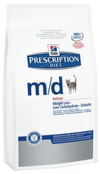 Hills PD Feline M/D - для кошек при сахарном диабетае, ожирении