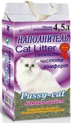 Пуси-Кет Наполнитель комкующийся (фиолетовый)