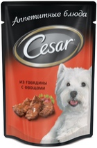 Cesar пауч для собак Говядина/овощи