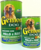 Gemon - Гемон консервы для собак кусочки в соусе Курица/рис 1260гр