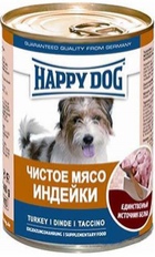 Happy Dog - Хэппи Дог консервы для собак Линия чистое мясо (мясо индейки)