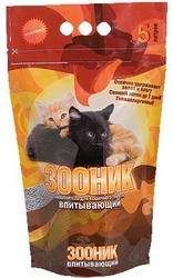 Зооник  впитывающий наполнитель для кошек