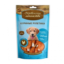 Деревенские лакомства для щенков Куриные рулетики