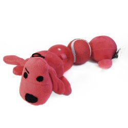 VIPet Игрушка Loofa Собака-гусеница 2 пищалки