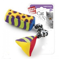 GiGwi 75279 Игрушка для кошек Тканевая дразнилка с кошачей мятой