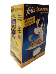 Felix Набор паучей Sensation + Игрушка для кошек
