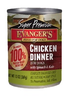 Evanger’s Dinner Chicken Эванджерс консервы для собак обед из курицы Беззерн/Кошерн