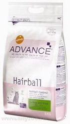 Advance Cat Hairball - Эдванс корм для кошек выведение волосяных комочков Индейка и рис