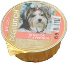 Dog Lunch - дог Ланч консервы для собак крем-суфле с Ягненок с курицей ламистер