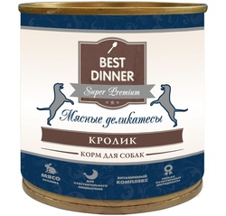 Best Dinner Мясные деликатесы для собак Кролик