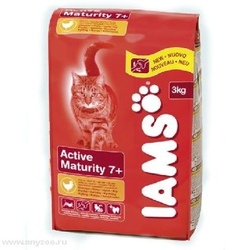 Iams Mature & Senior Chicken  с курицей для кошек старше 7 лет