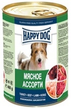 Happy Dog - Хэппи Дог консервы для собак Линия чистое мясо (мясное ассорти)