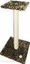 Когтеточка на подставке с полочкой большая цветной мех 48*48*94см (Зооник)